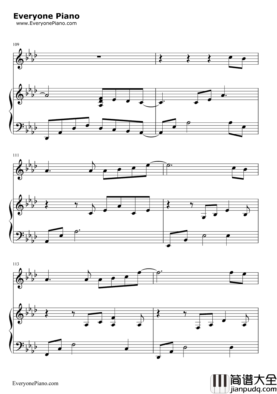 继续钢琴谱_刘若英AngelaAki_给15岁的自己_手纸～拝启十五の君へ～