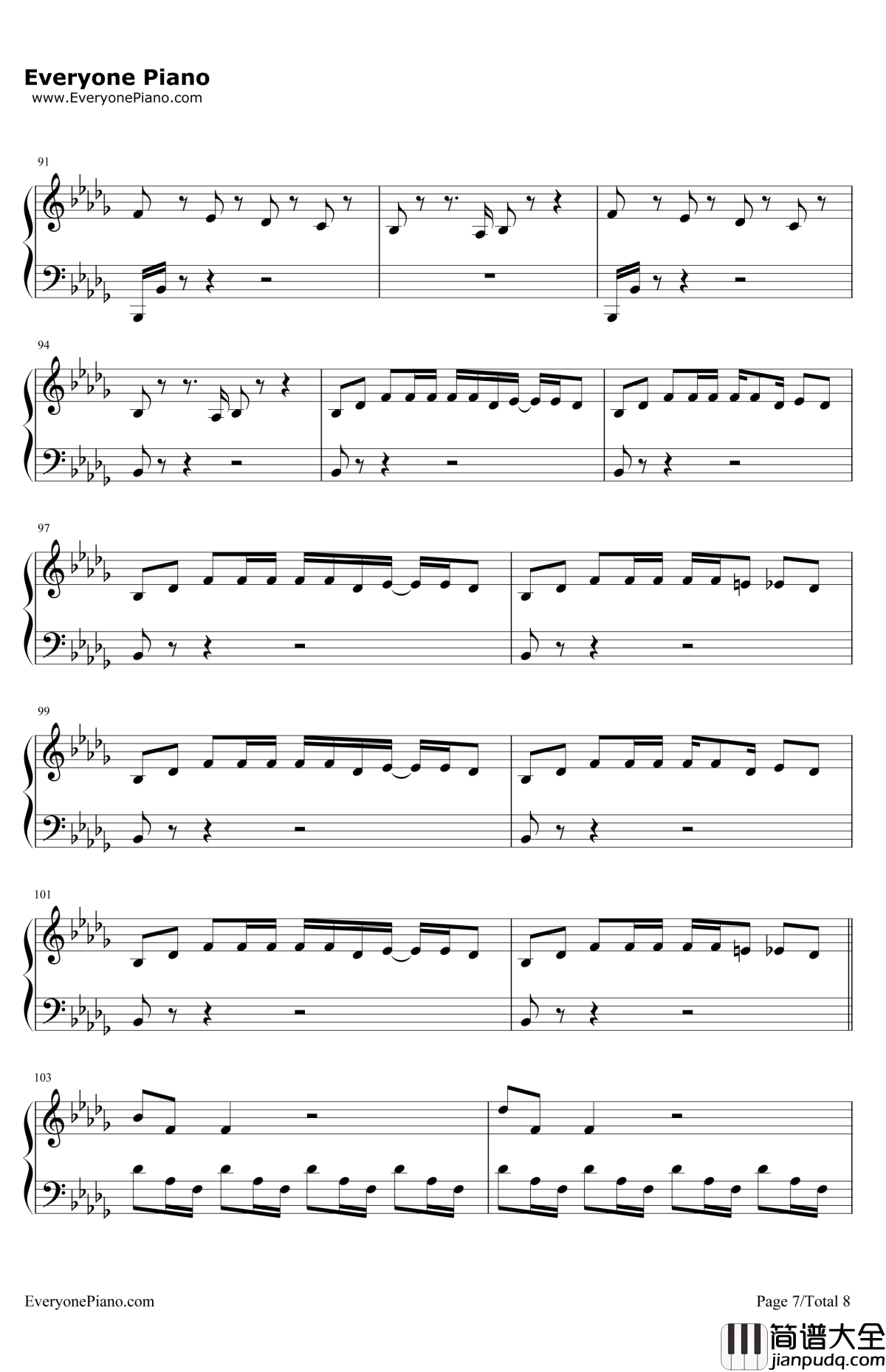 Downtown钢琴谱_Macklemore&RyanLewis