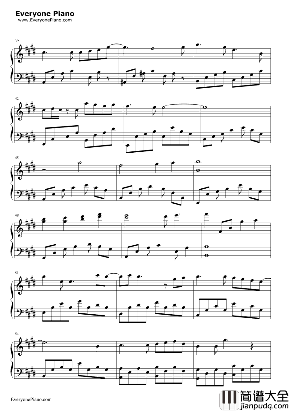 心的旋律钢琴谱_白浜坂高校合唱部__TARITARI_主题曲