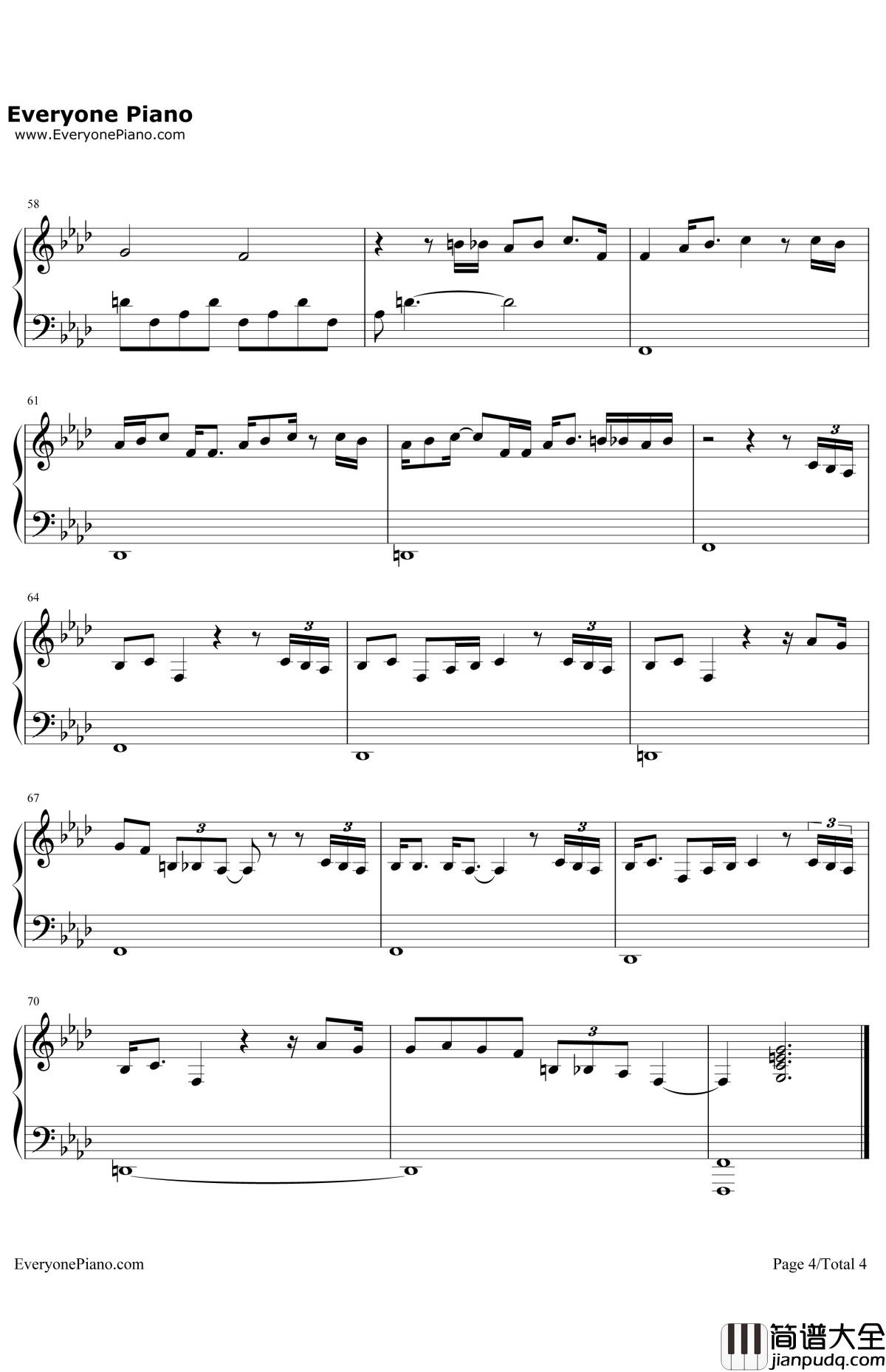 Honeymoon钢琴谱_LanaDelRey