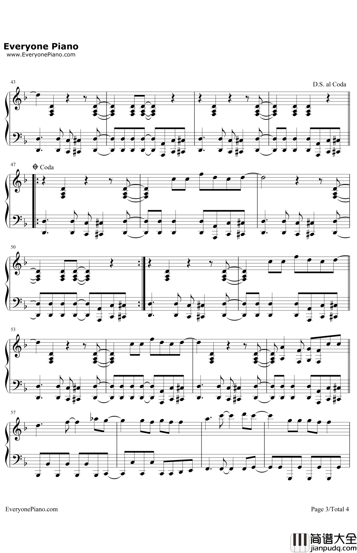 ForaBetterDay钢琴谱_Avicii