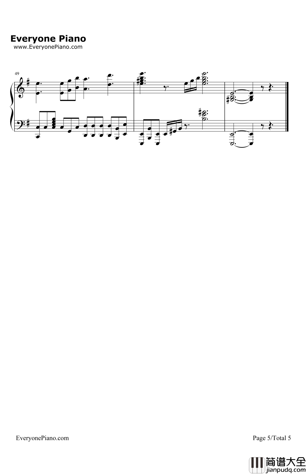 LastStardust钢琴谱_Aimer_Fate/staynightUnlimitedBladeWorks插曲