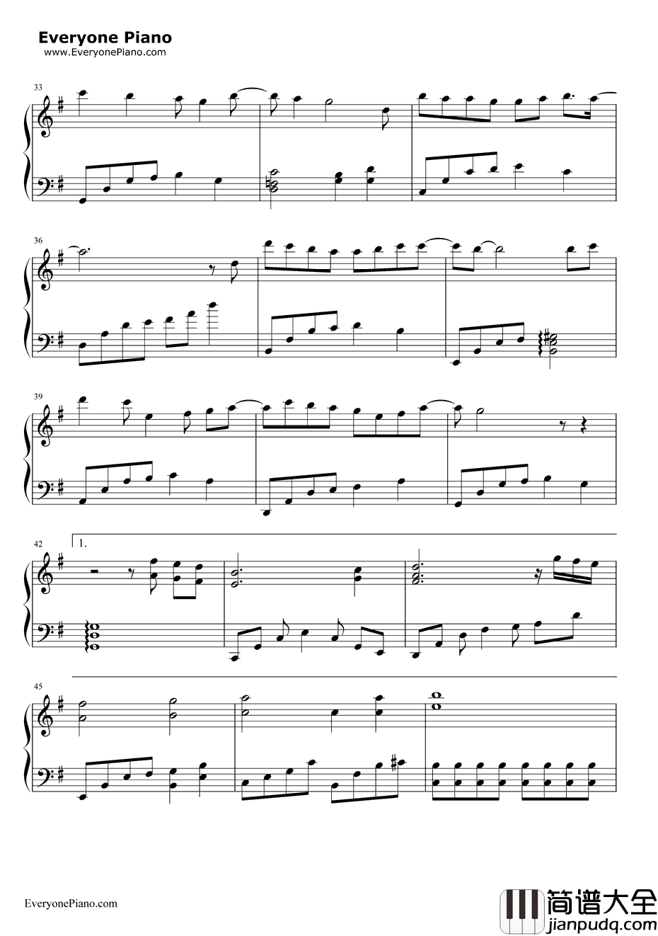 失落沙洲钢琴谱_徐佳莹LaLa