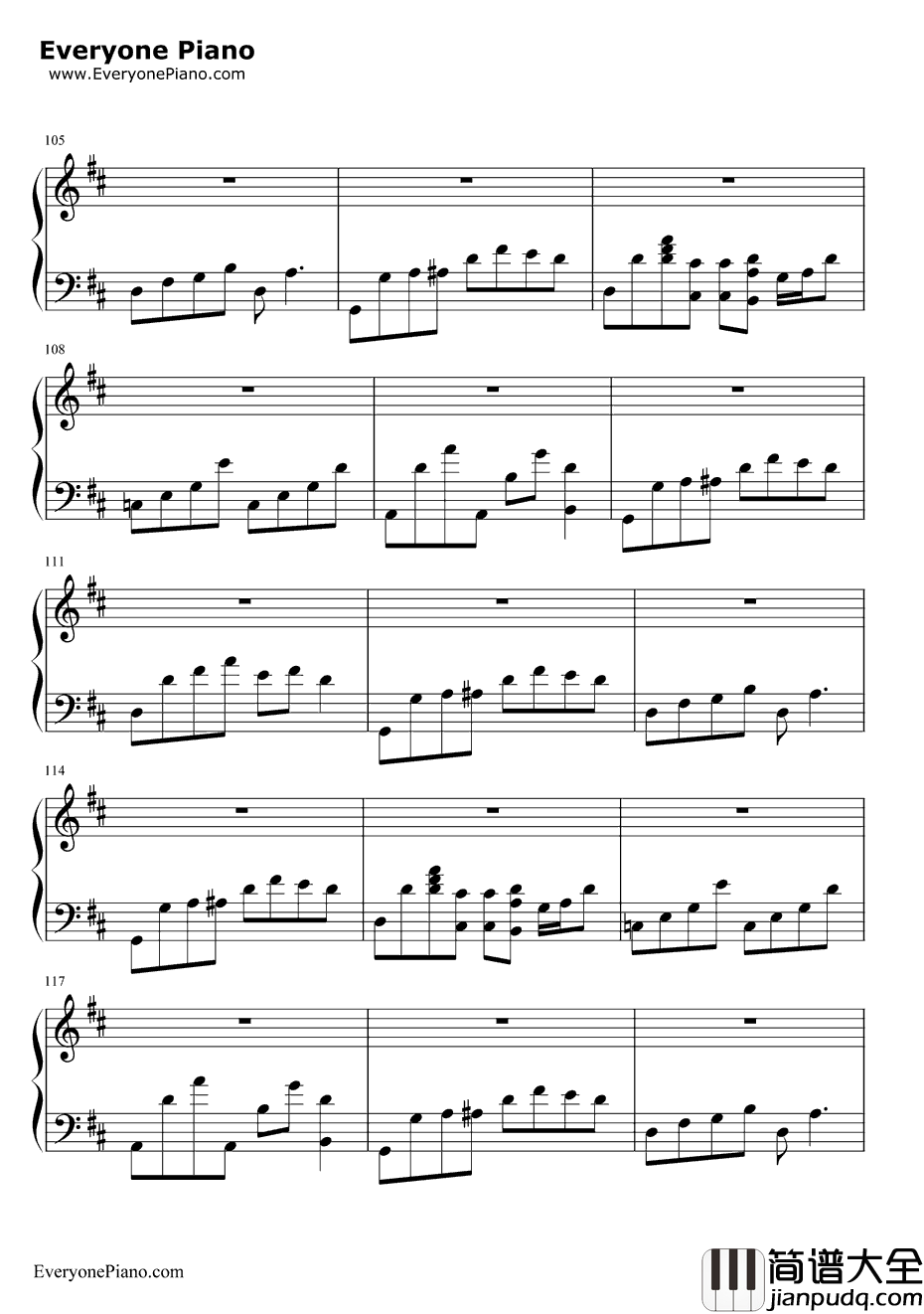 旋木钢琴谱_王菲