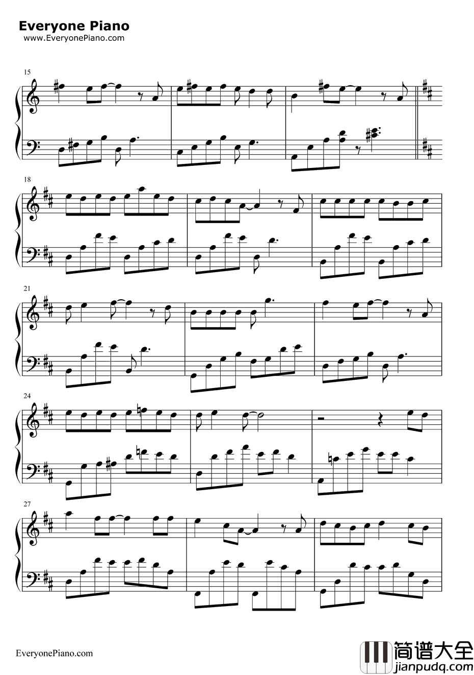 旋木钢琴谱_王菲