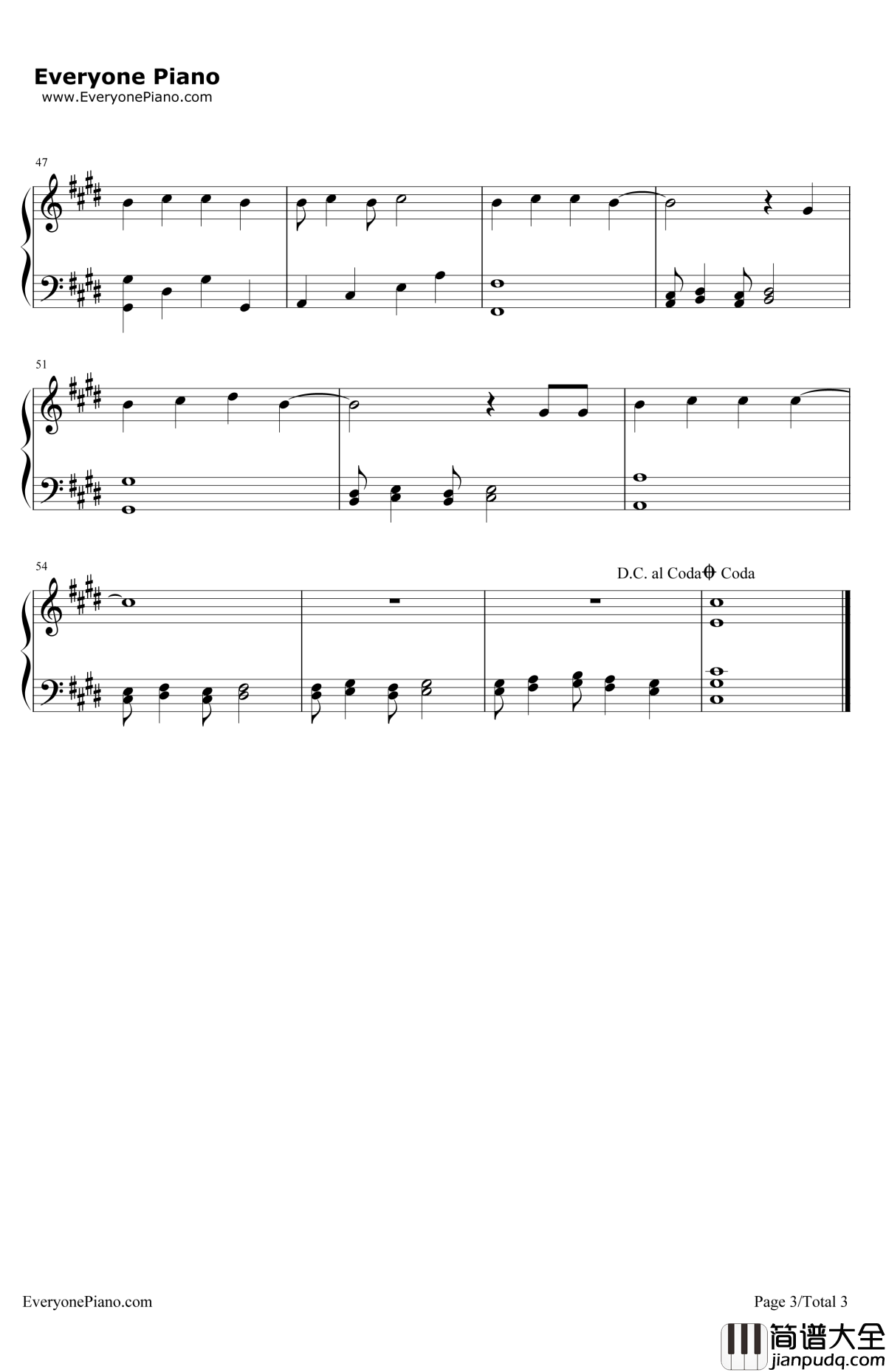 LetOuttheBeast钢琴谱_EXO