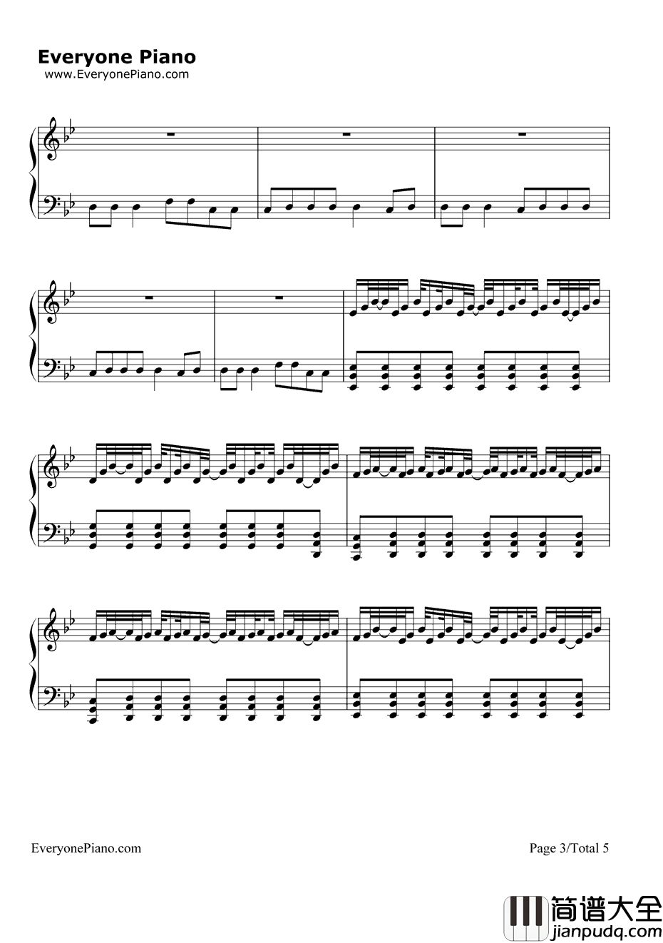 Amerika钢琴谱_Rammstein