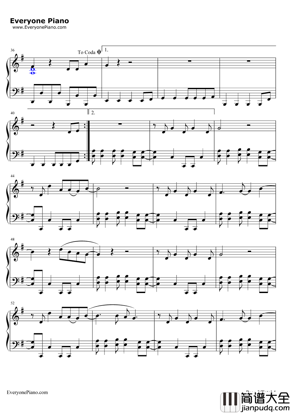 IfIHadYou钢琴谱_AdamLambert