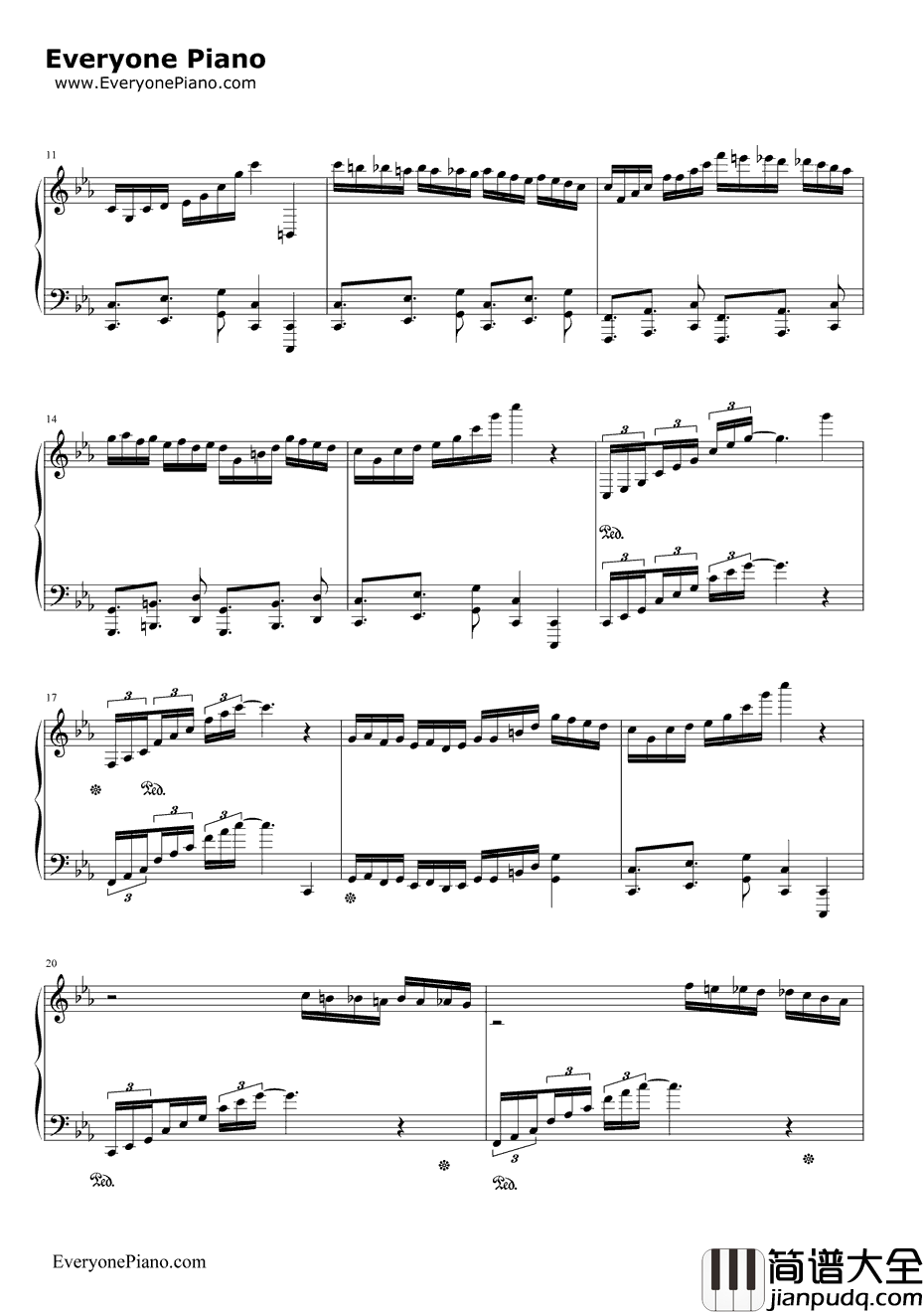 古巴钢琴谱_马克西姆_Cubana