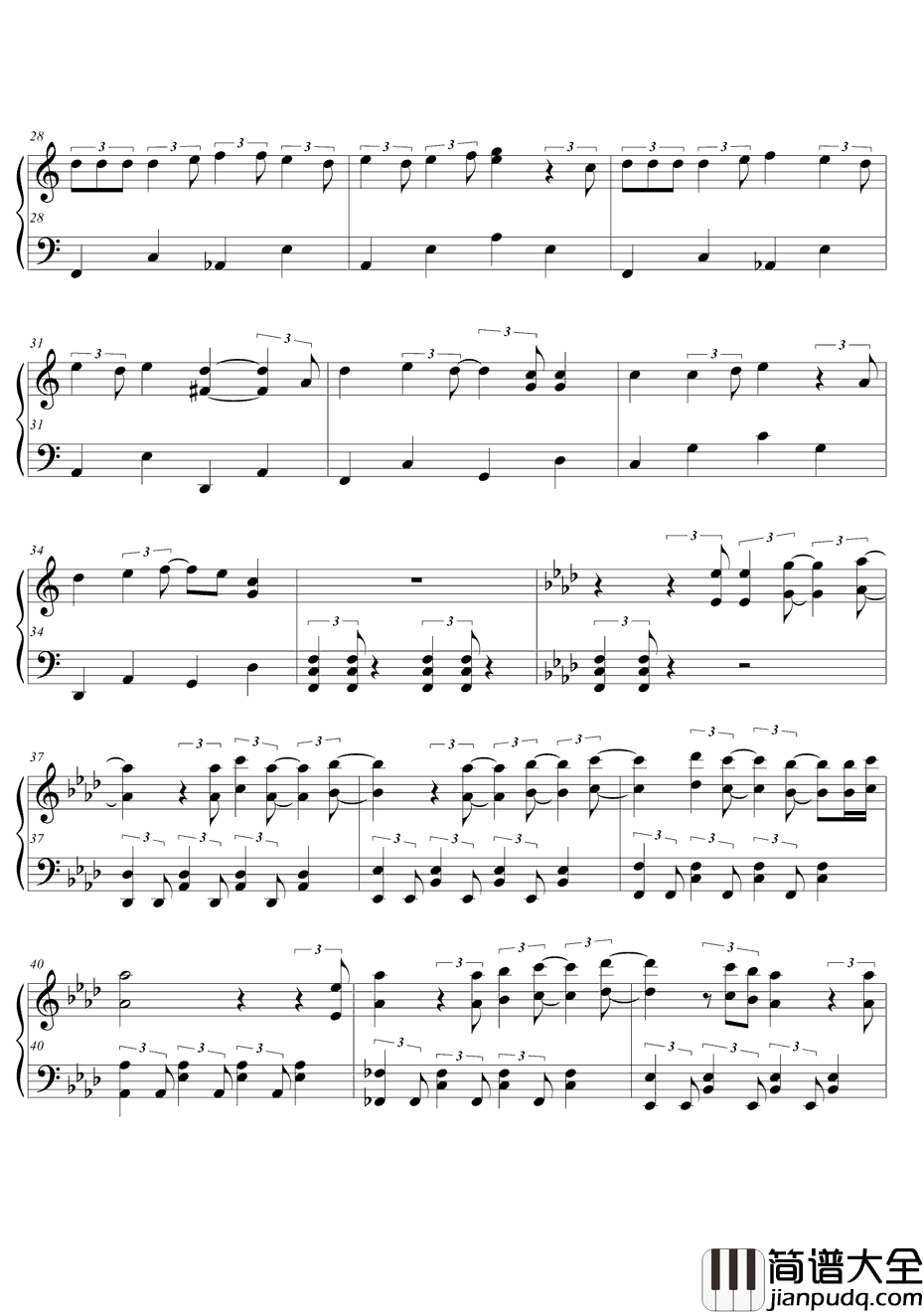 ニルバナ钢琴谱_Tia_野良神ARAGOTO片尾曲