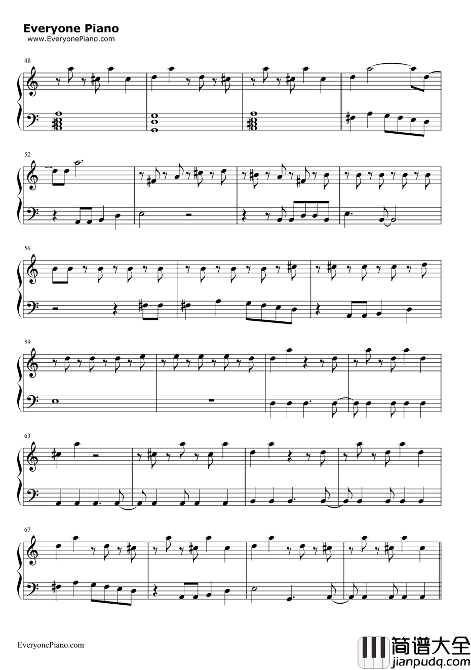 OnMelancholyHill钢琴谱_Gorillaz