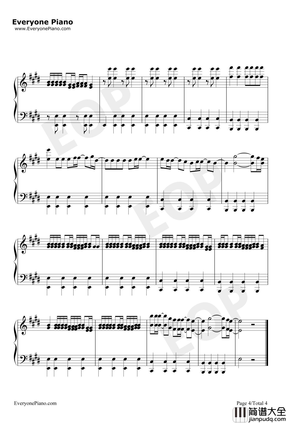 WaitingfortheEnd钢琴谱_LinkinPark