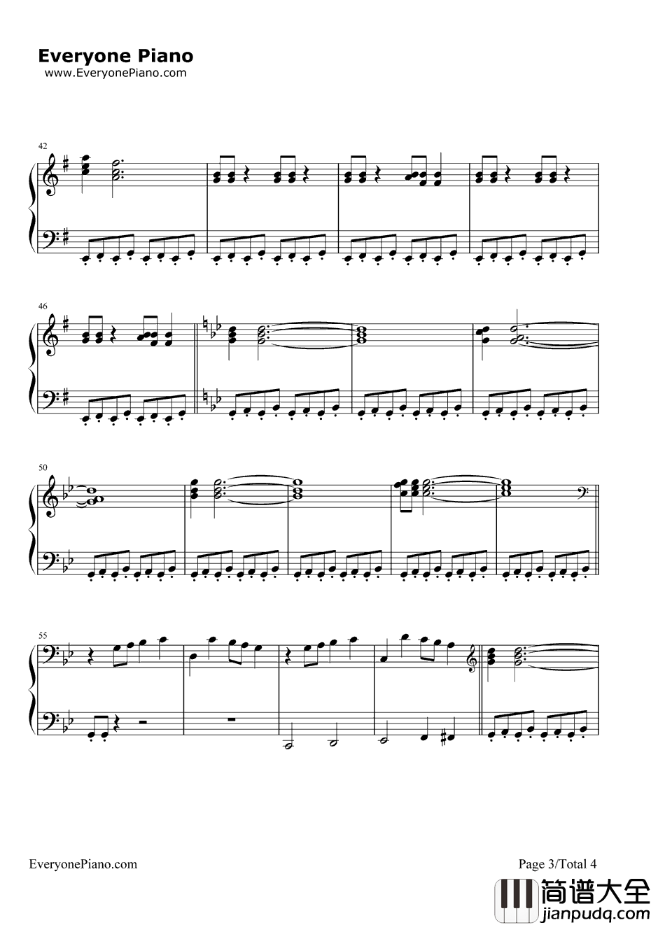 DuelofTheFates钢琴谱_JohnWilliams_星球大战主题曲