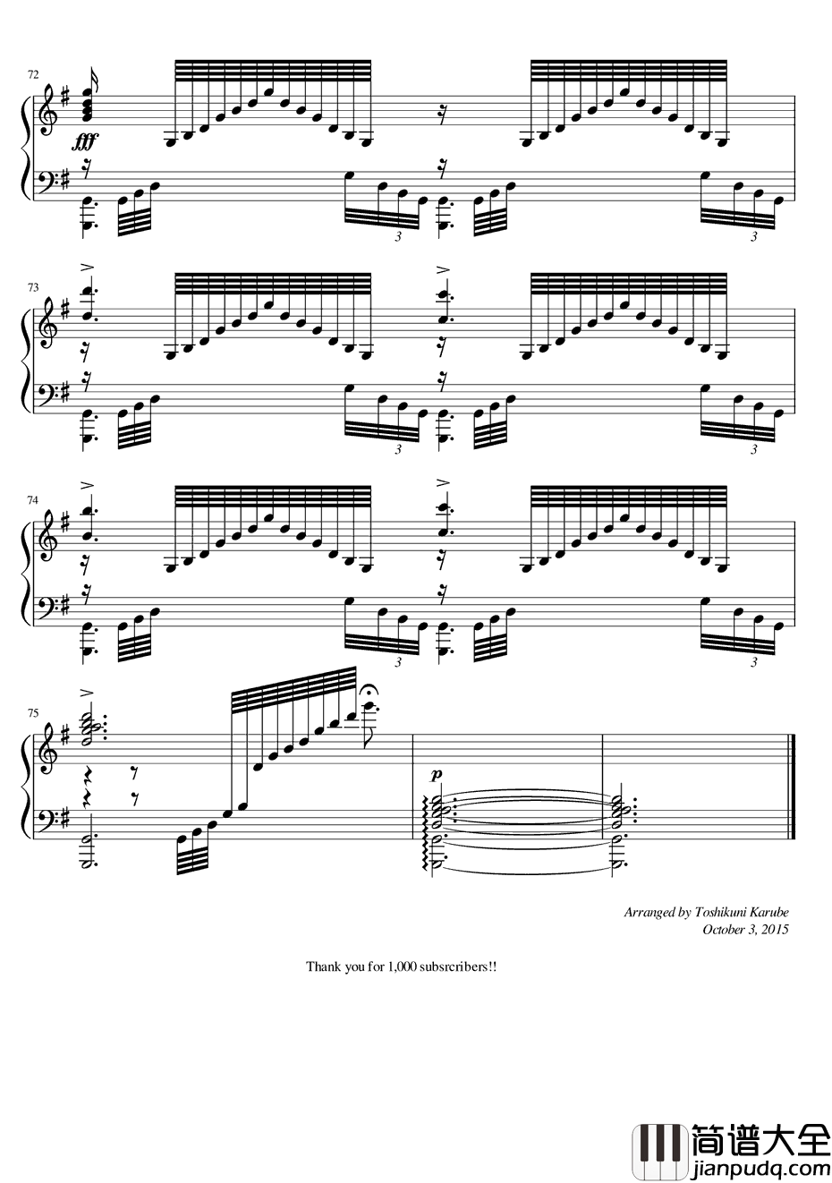 君の文字钢琴谱_熊木杏里_CharlotteED