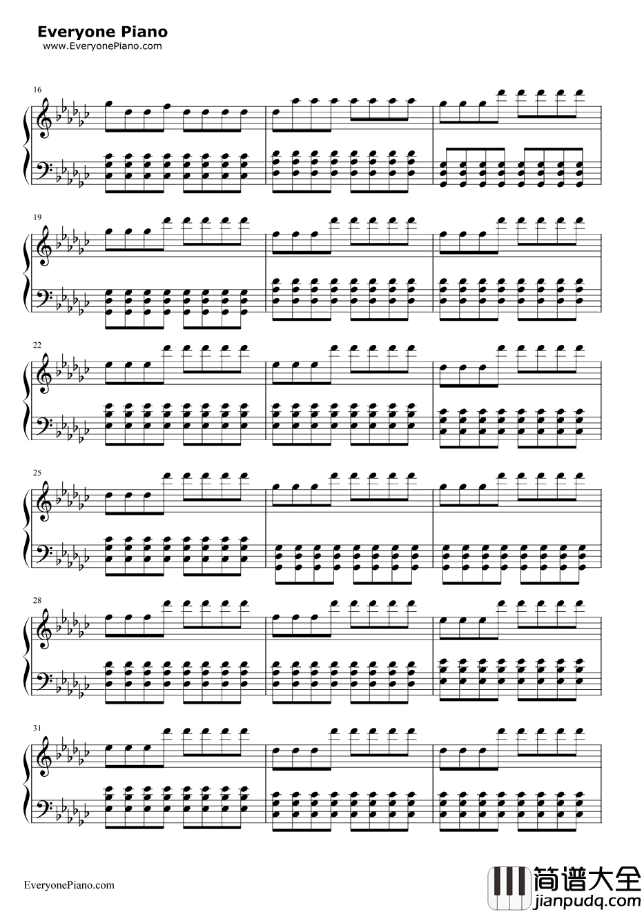 ThisIsWar钢琴谱_30SecondstoMars