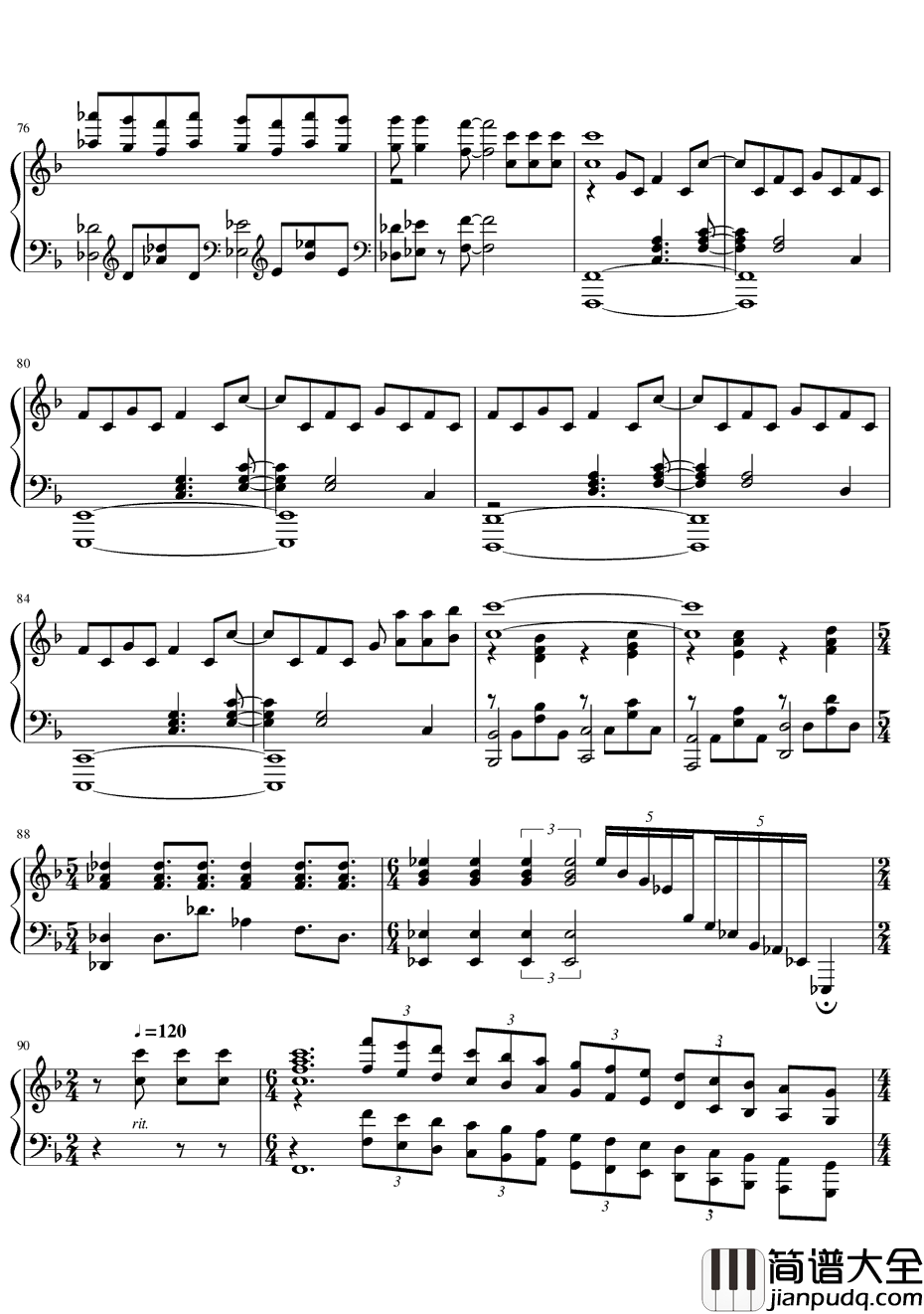 Honey♥Come钢琴谱_小仓唯_城下町的蒲公英ED