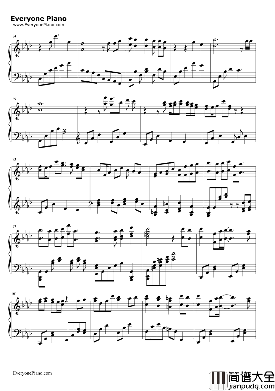 雨のち想い出钢琴谱_志倉千代丸_秋之回忆背景音乐