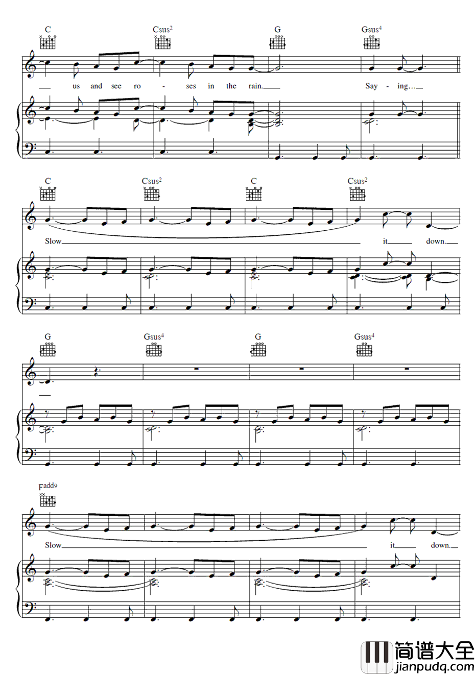 UsAgainsttheWorld钢琴谱_Coldplay