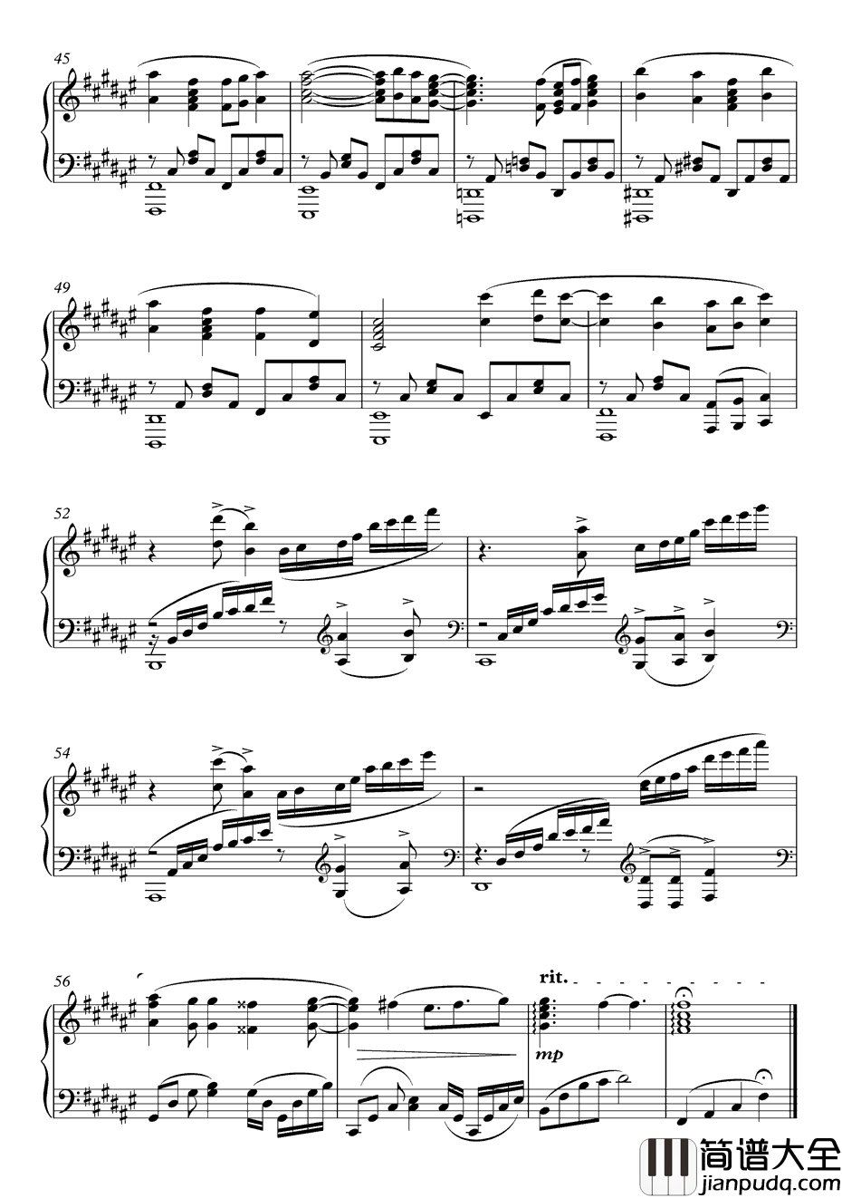 君色シグナル钢琴谱_春奈露娜_不起眼女主角培育法片头曲