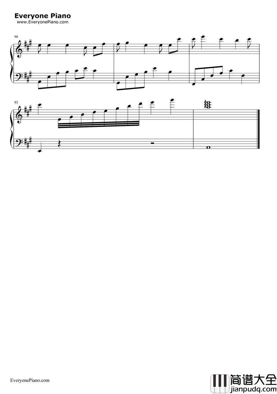 同行钢琴谱_Pchy_Gunlaegun_暹罗之恋插曲