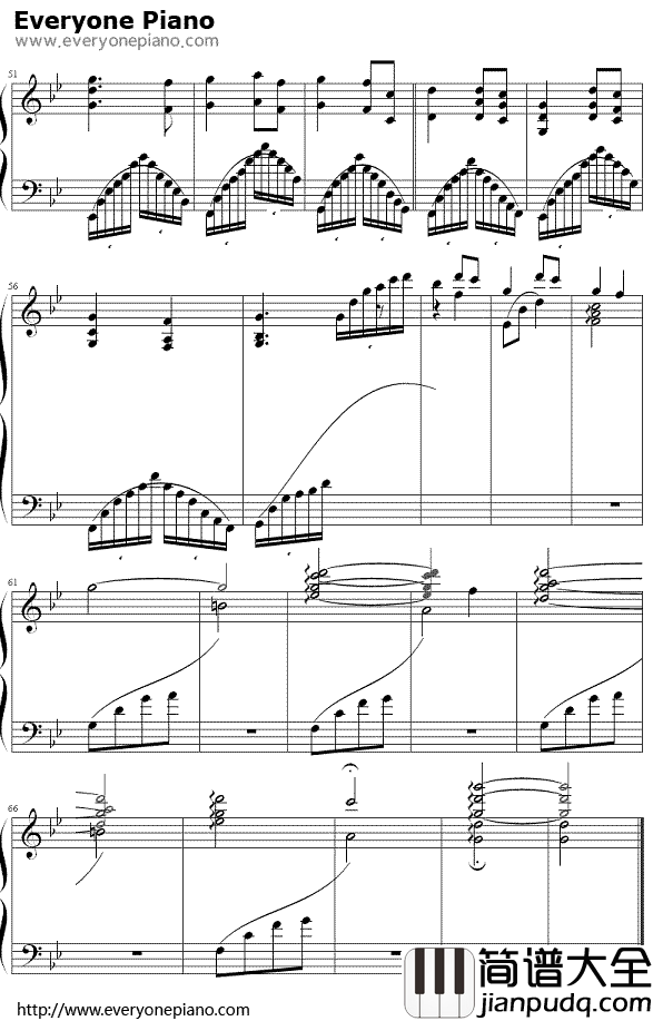 穿越时空的思念钢琴谱_和田熏_带力度版本