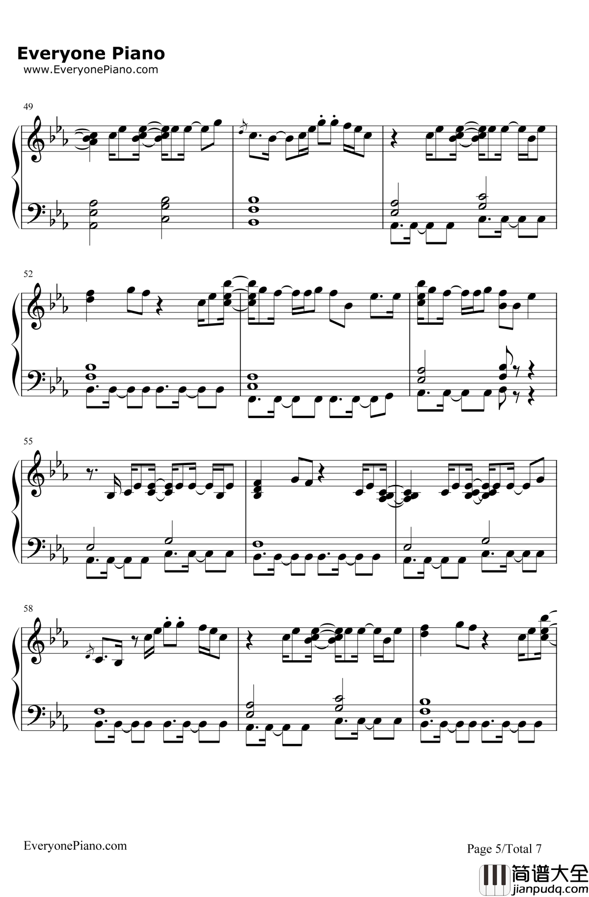 Sorry钢琴谱_JustinBieber