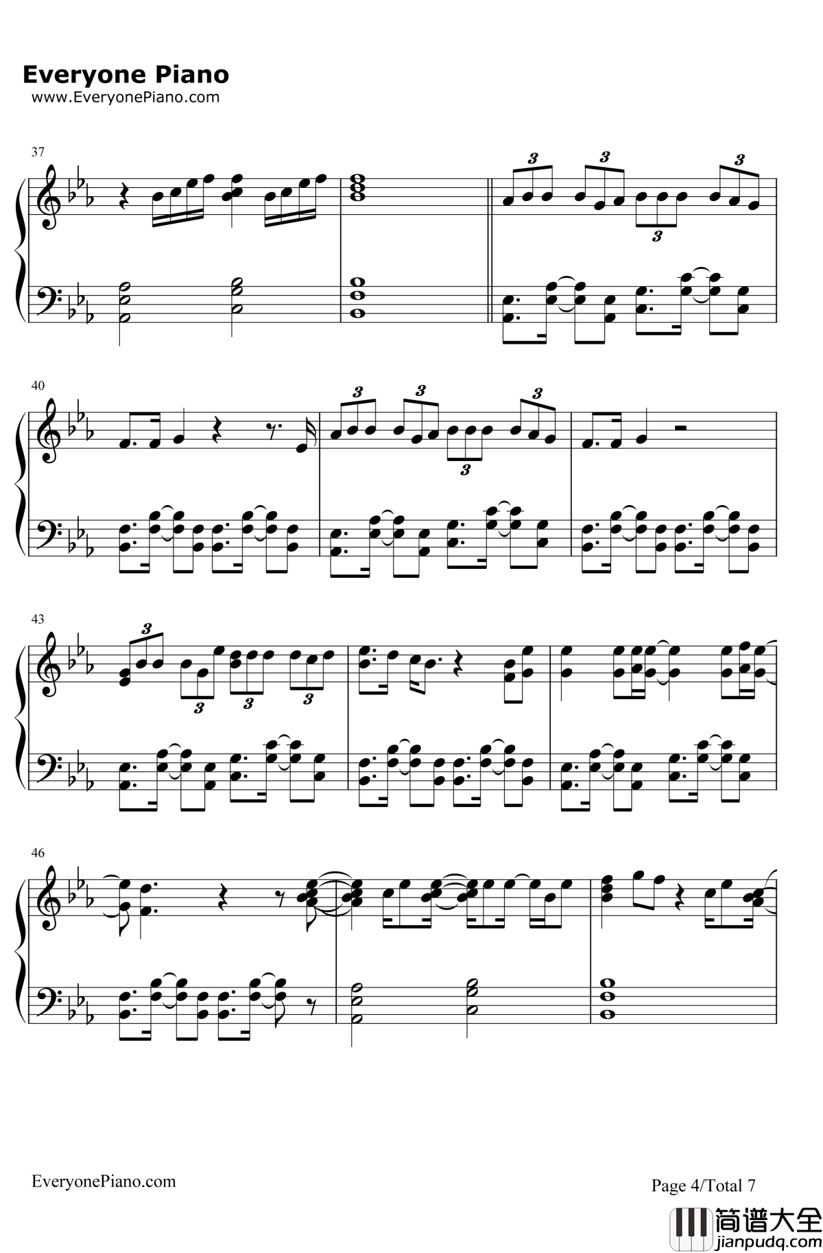 Sorry钢琴谱_JustinBieber