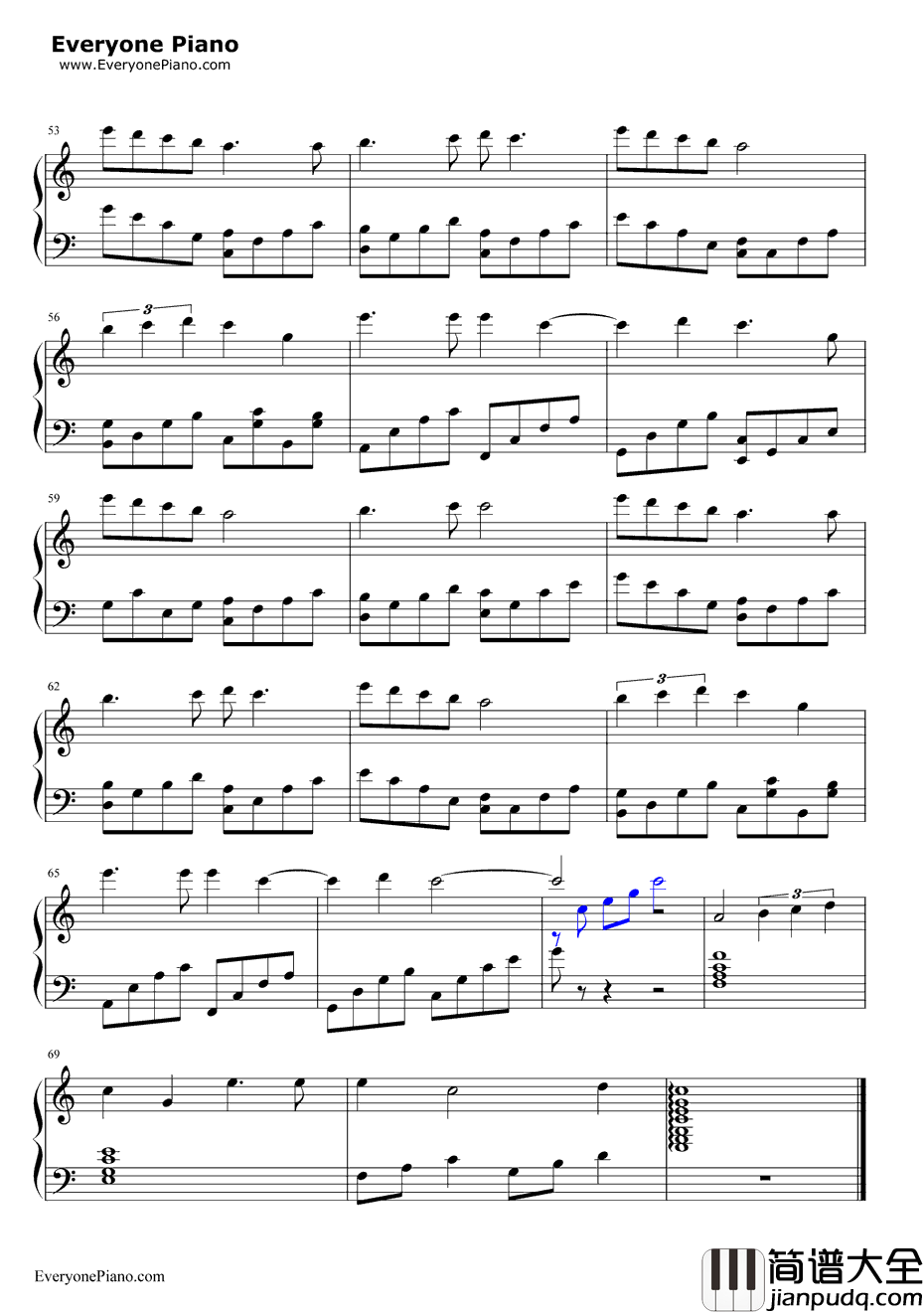 通往明日的桥梁钢琴谱_仓木麻衣_明日へ架ける桥