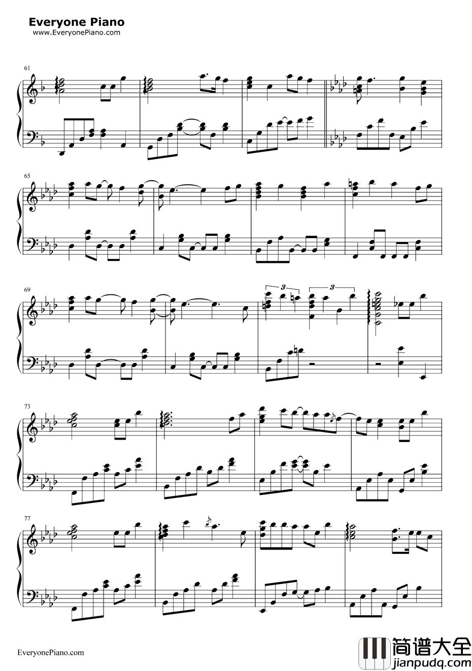 Promise钢琴谱_少女时代