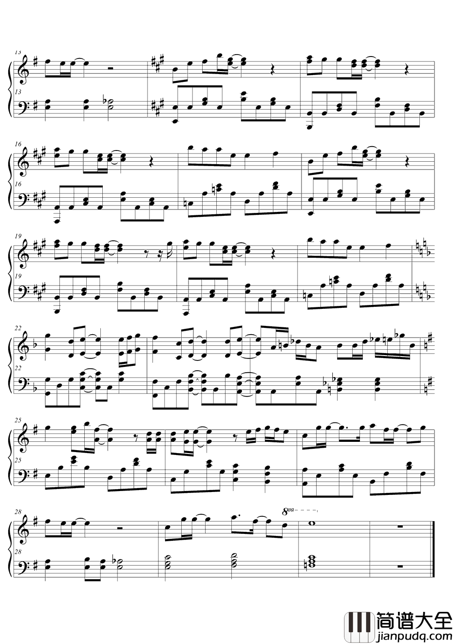 Perfectslumbers钢琴谱_堀江由衣_猫物语黑OP