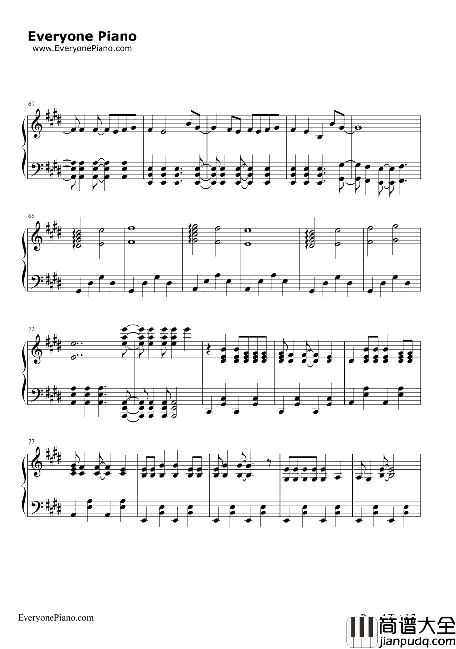 LADevotee钢琴谱_PanicattheDisco