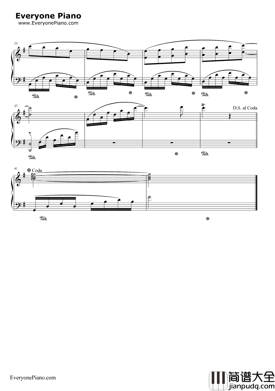 冥想钢琴谱_班得瑞