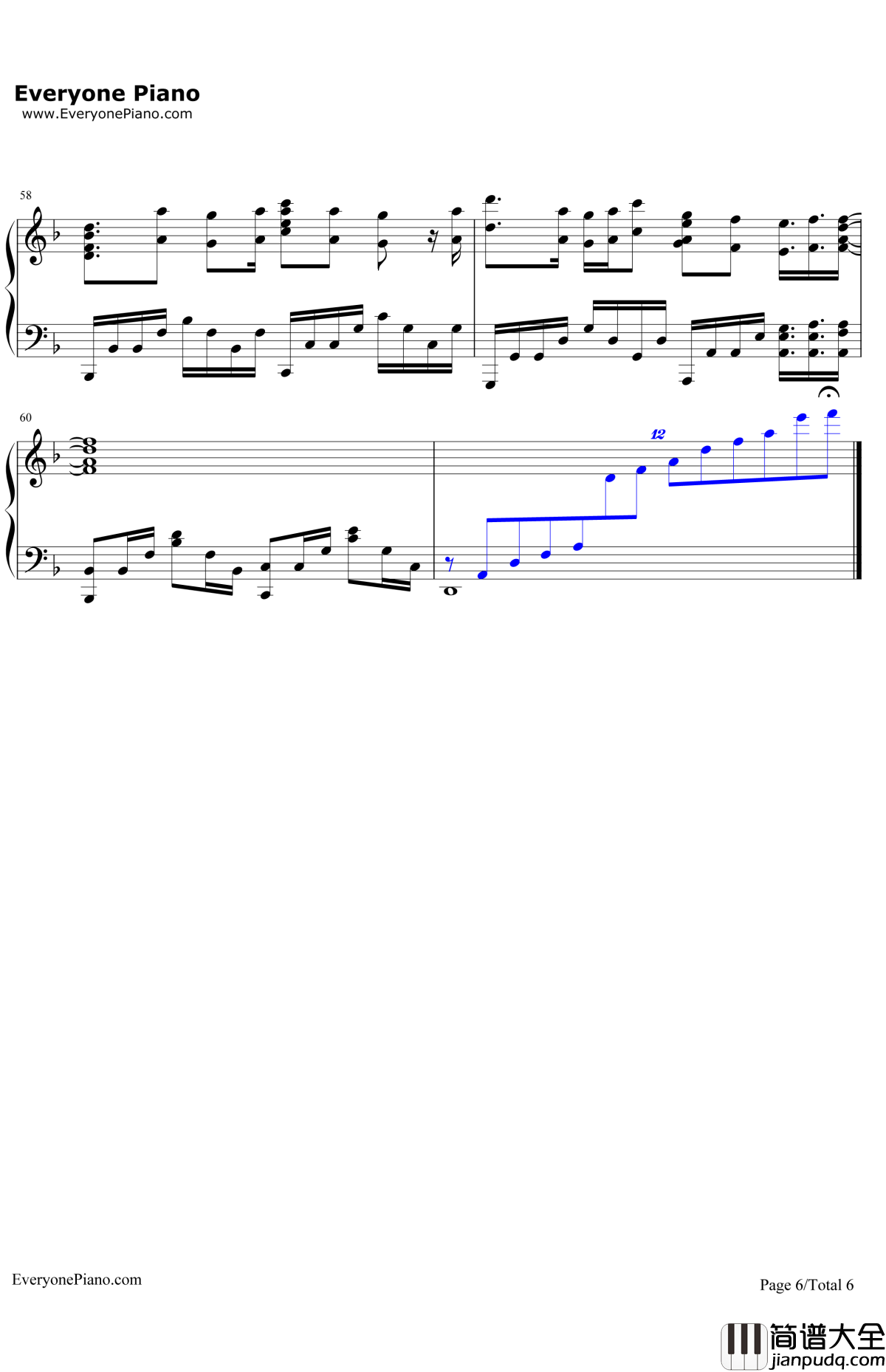 Medley钢琴谱_Aimer_FateHollowAtaraxiaOP