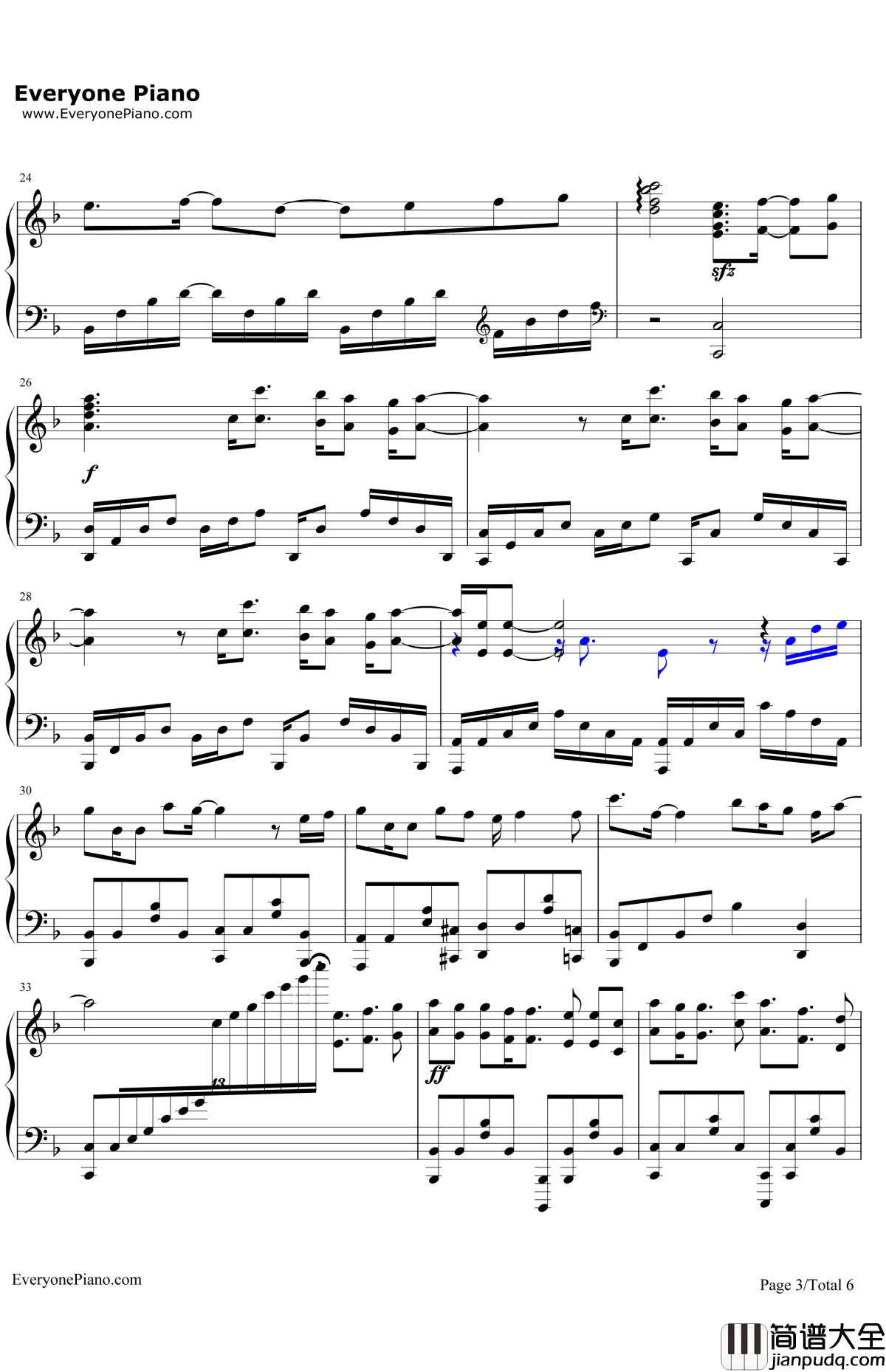 Medley钢琴谱_Aimer_FateHollowAtaraxiaOP