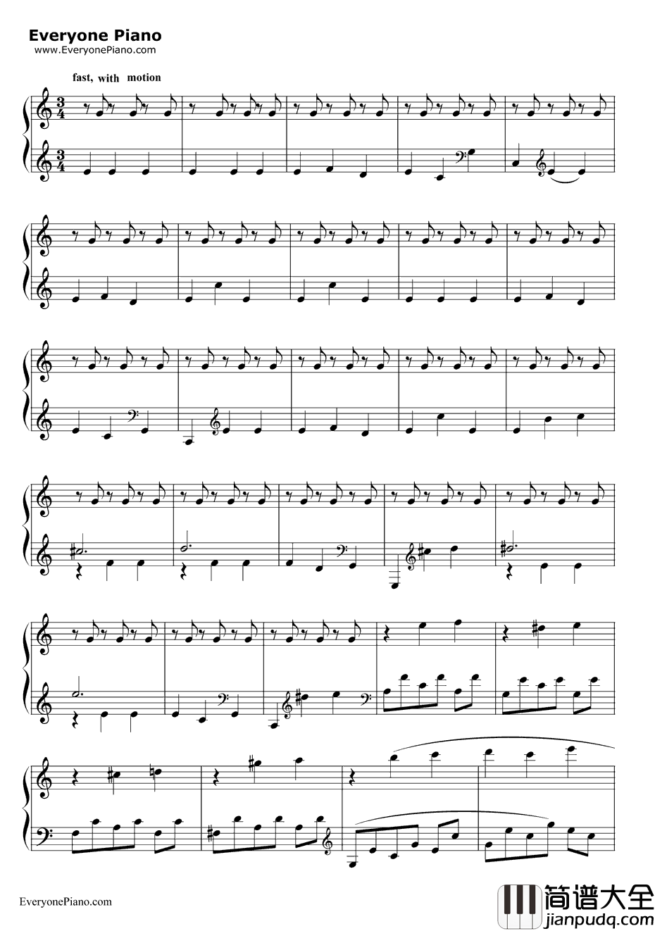 Dawn钢琴谱_DarioMarianelli_傲慢与偏见配乐