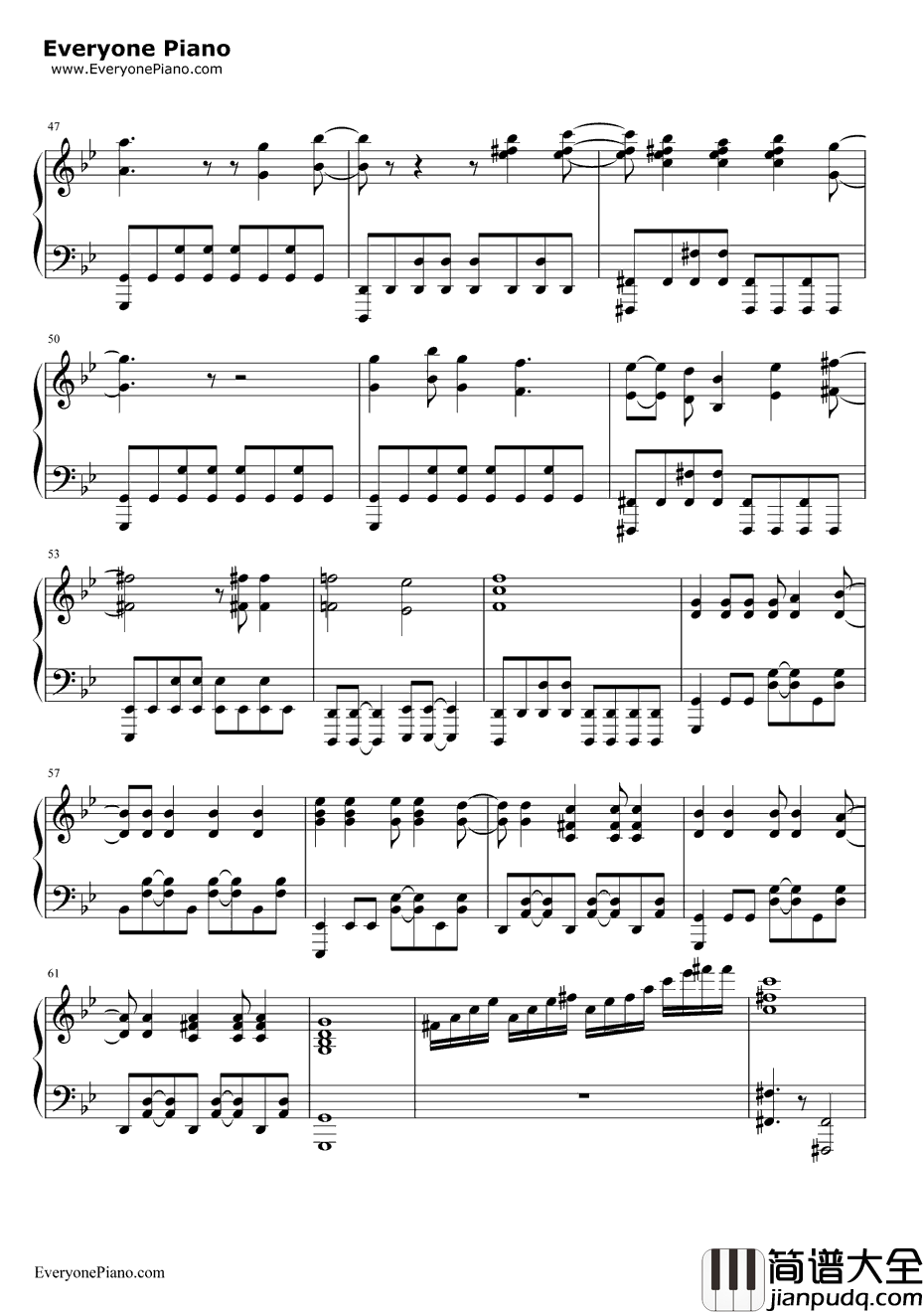 PAPERMOON钢琴谱_Tommyheavenly6_噬魂师OP2