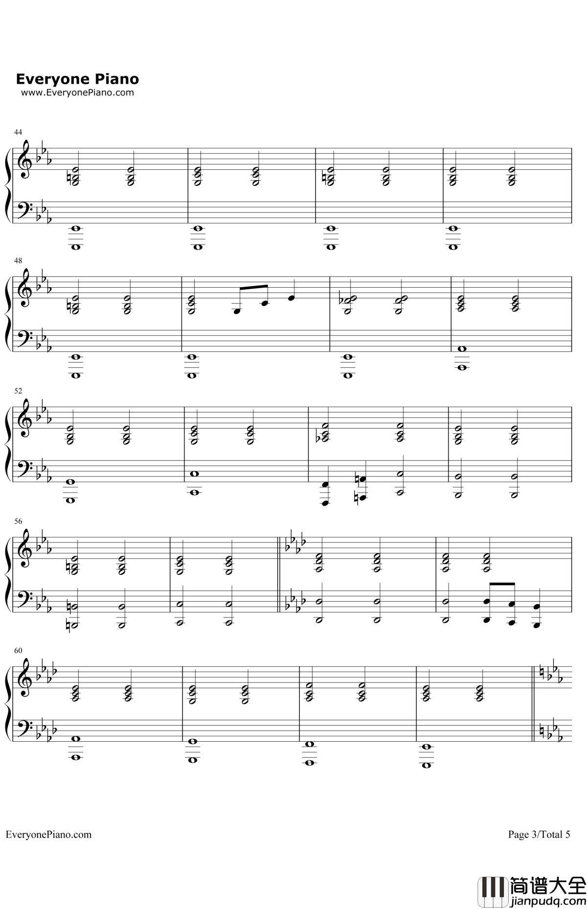 ImpossibleYear钢琴谱_PanicattheDisco