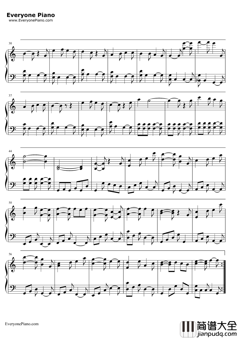 ノエルの夜钢琴谱_AKB48