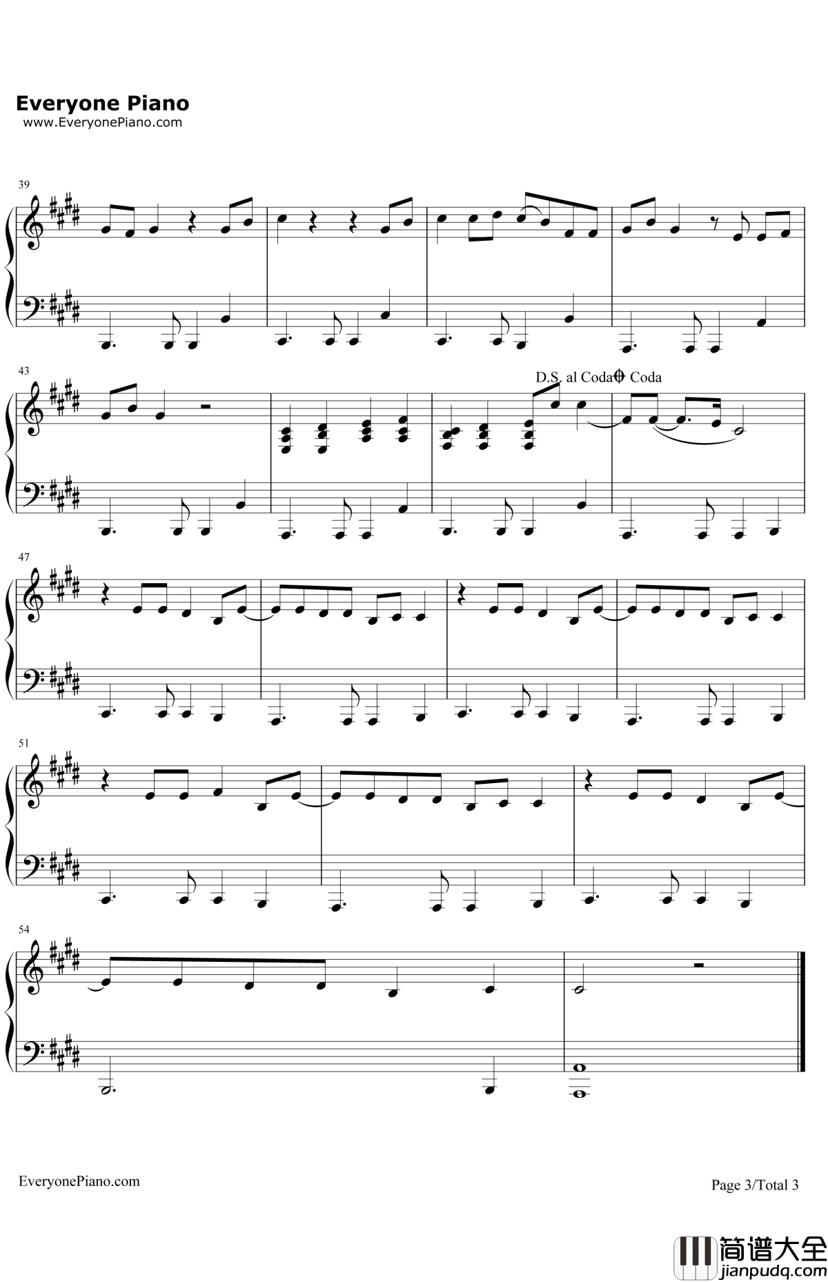 SwanSong钢琴谱_LanaDelRey