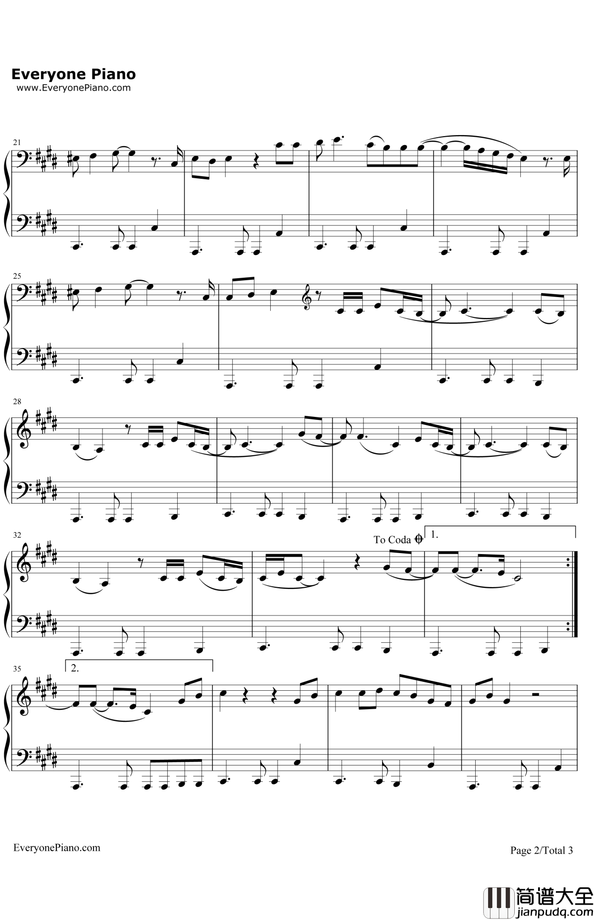 SwanSong钢琴谱_LanaDelRey