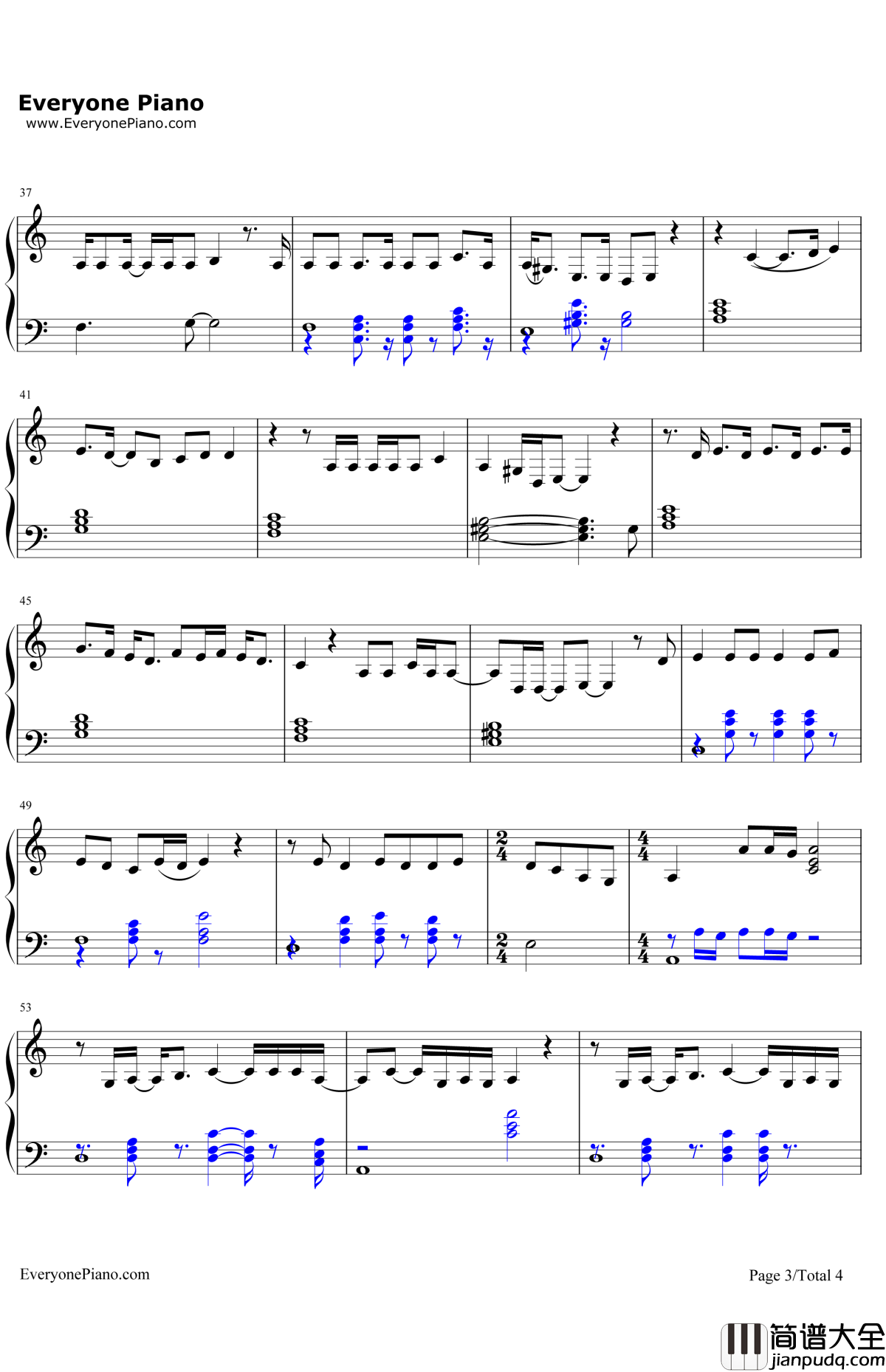 Don'tLetMeBeMisunderstood钢琴谱_LanaDelRey