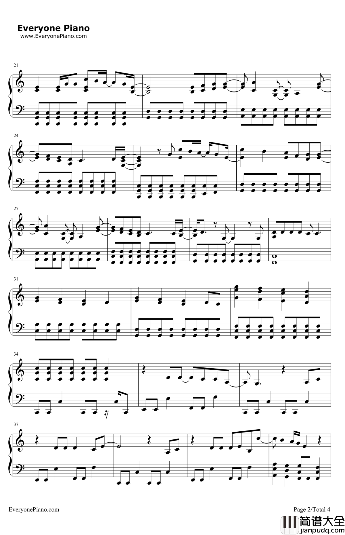 BelieveinMe钢琴谱_DemiLovato