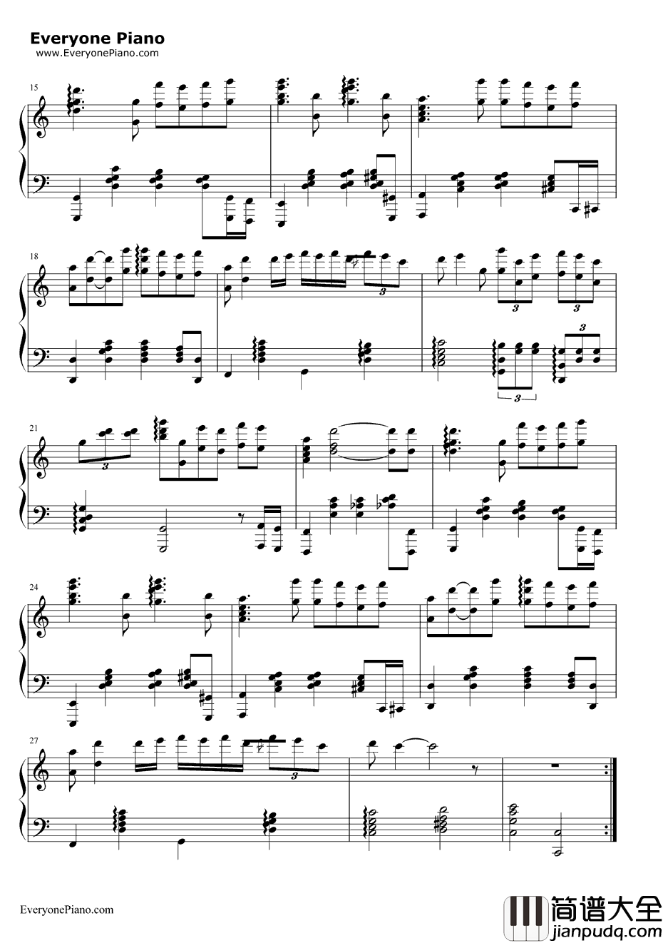 那个男人钢琴谱_杨宗纬玄彬_秘密花园主题曲