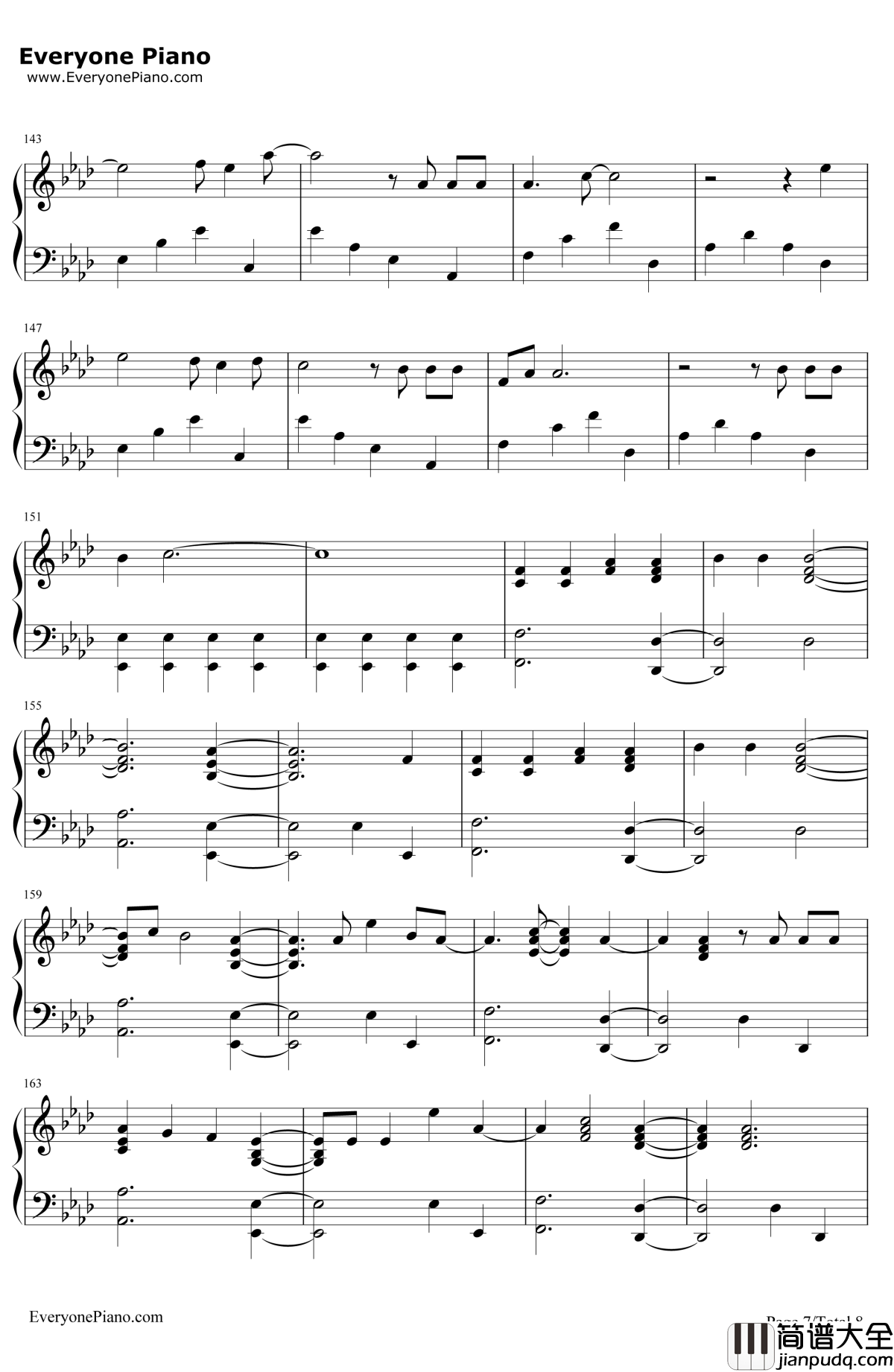 Hello钢琴谱_Adele_钢琴版