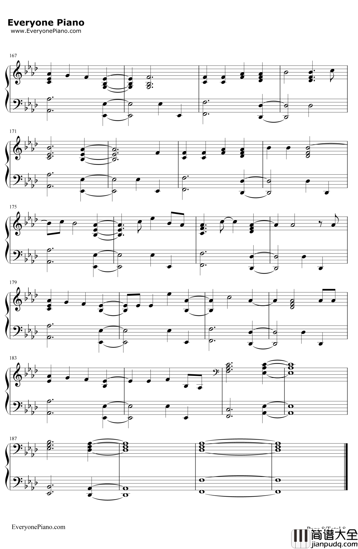 Hello钢琴谱_Adele_钢琴版