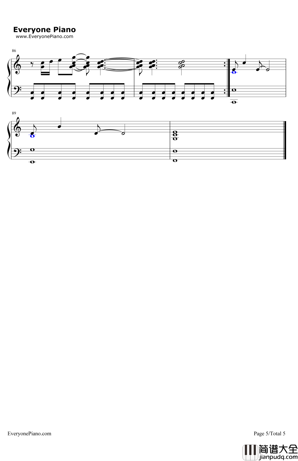 OntheLine钢琴谱_DemiLovato