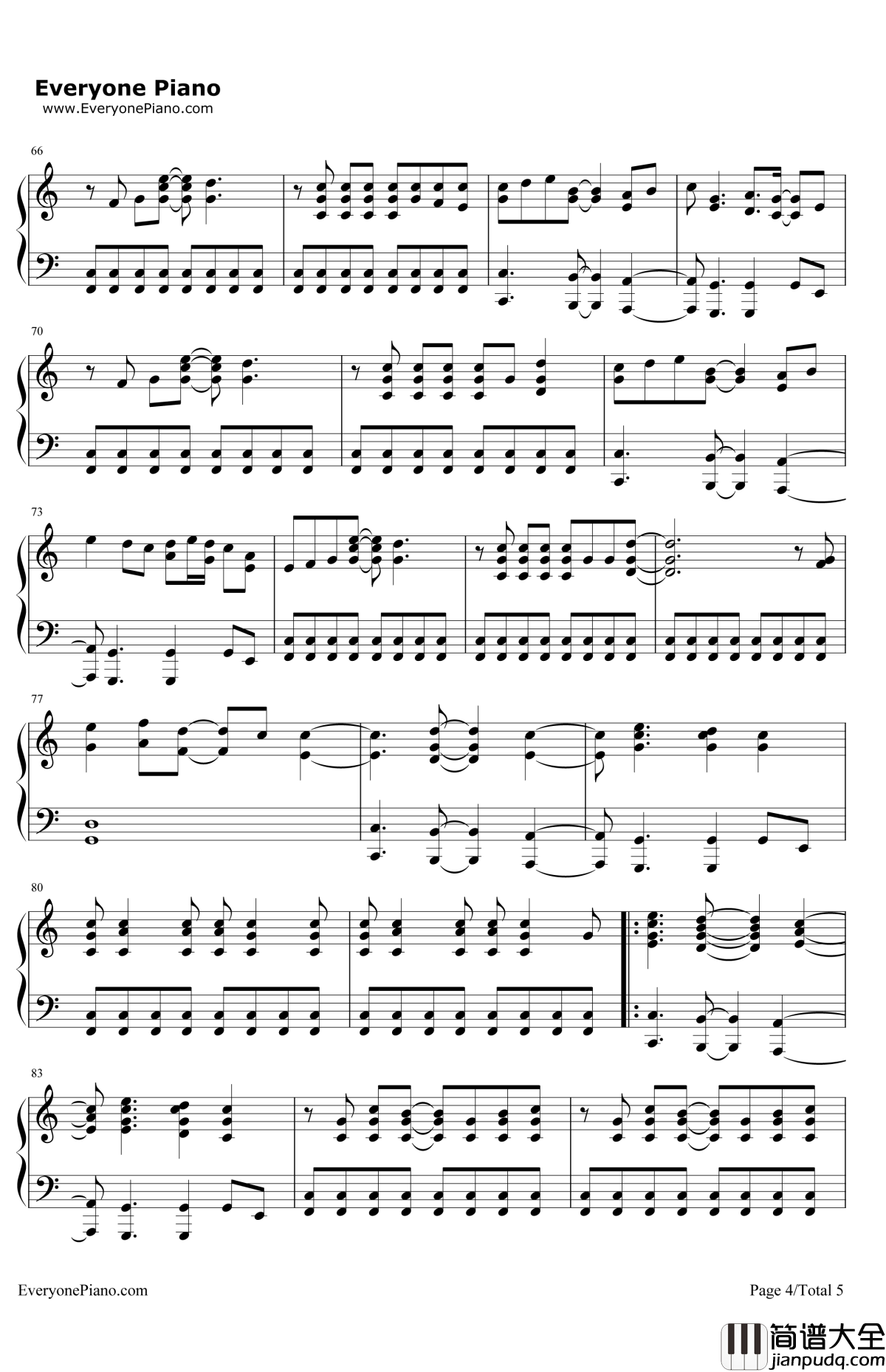 OntheLine钢琴谱_DemiLovato