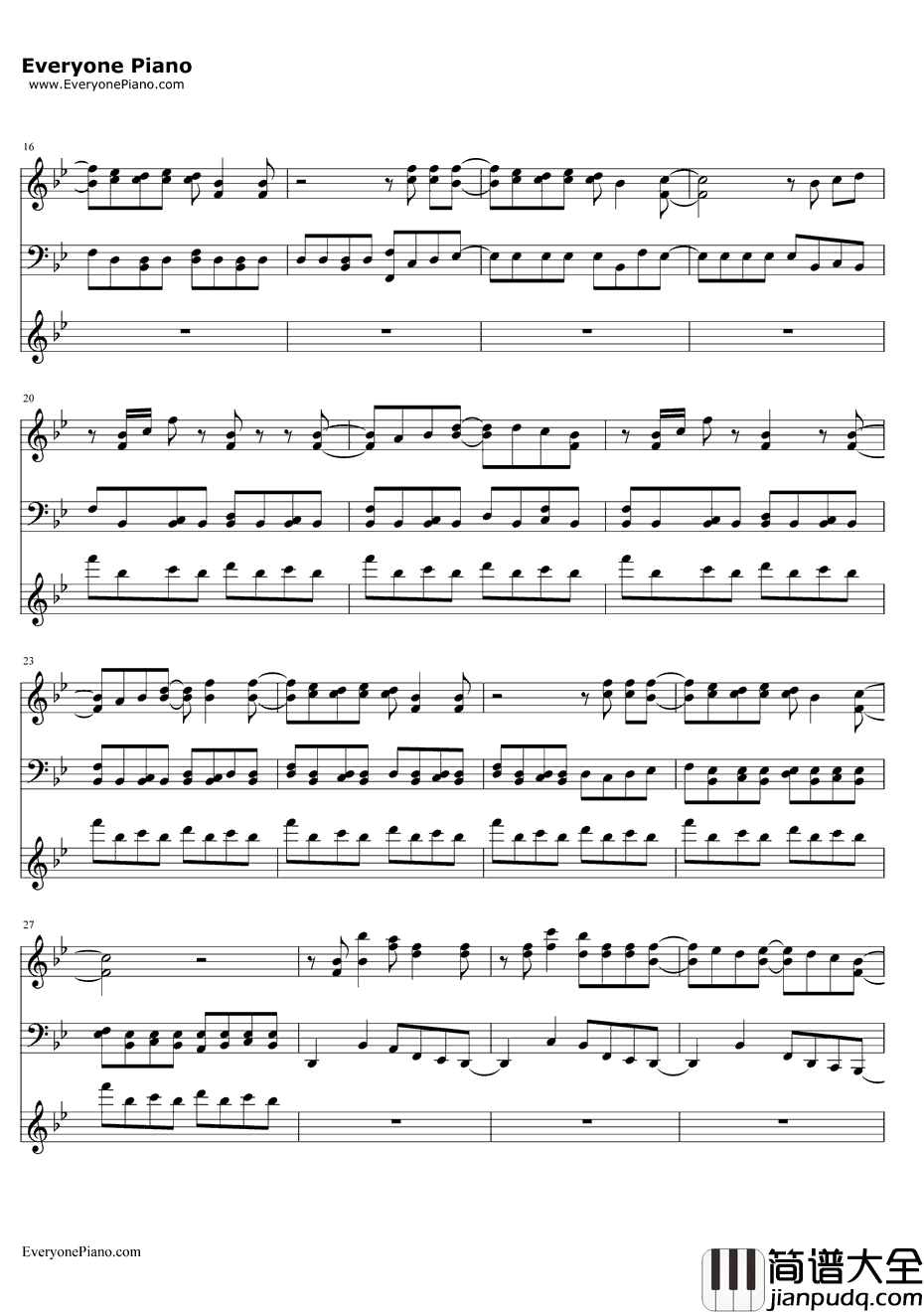 仆らの翼钢琴谱_邻人部_我的朋友很少NEXTED