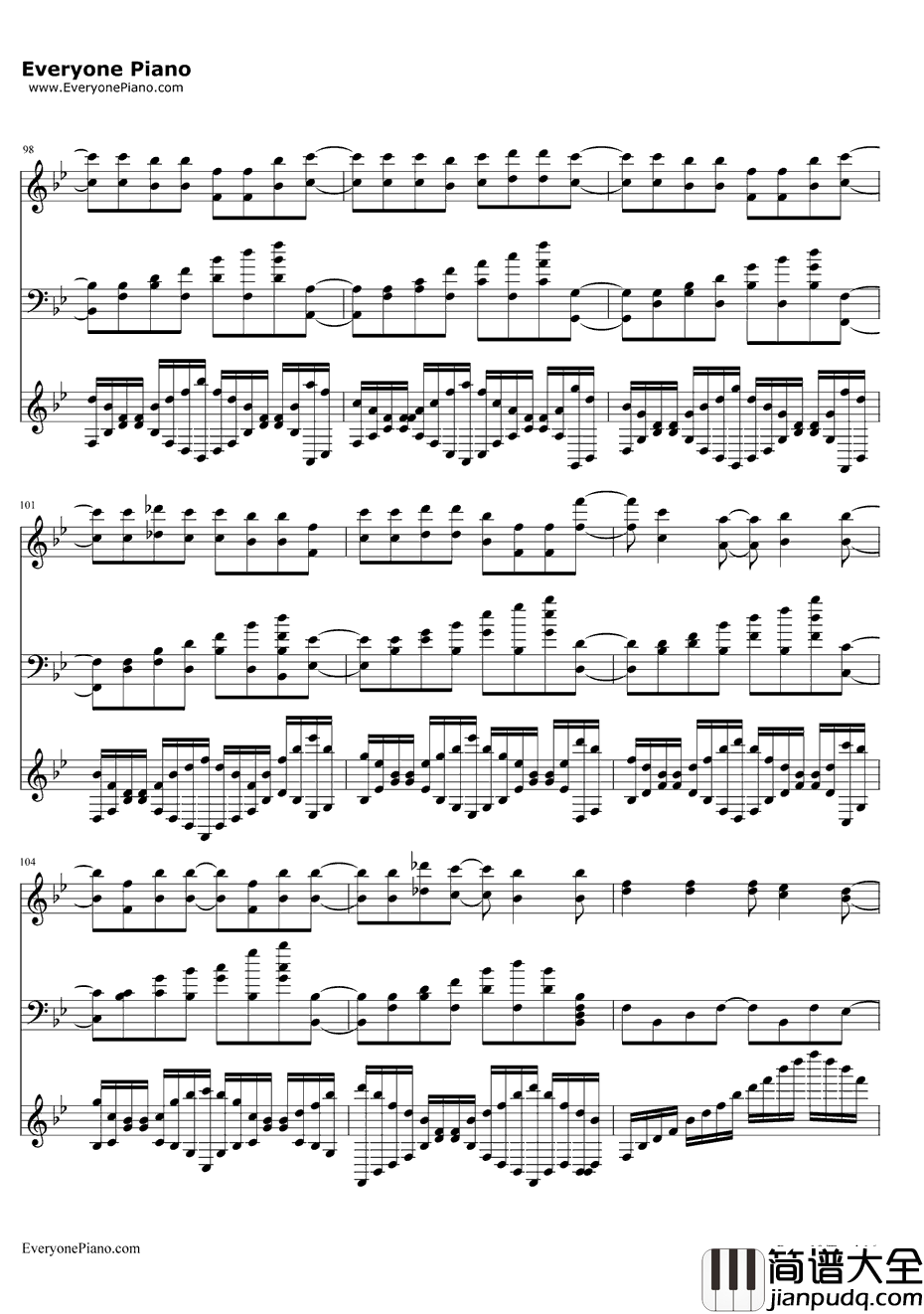 仆らの翼钢琴谱_邻人部_我的朋友很少NEXTED