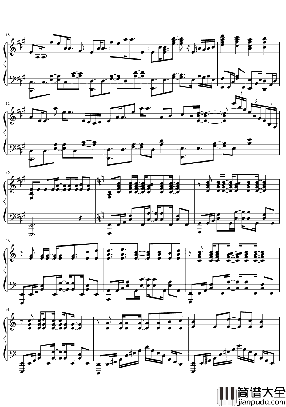 虹を編めたら钢琴谱_fhána_春&夏推理事件簿～春太与千夏的青春OP